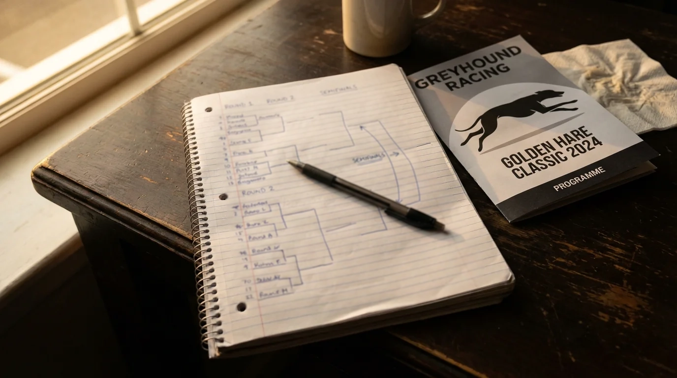 Betting strategy planning with notebook and race programme