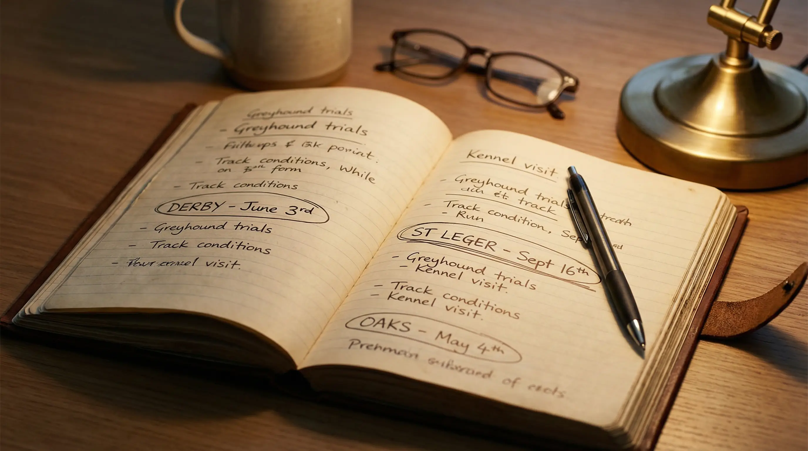 UK greyhound racing calendar 2026 with key Derby dates classic races and open events